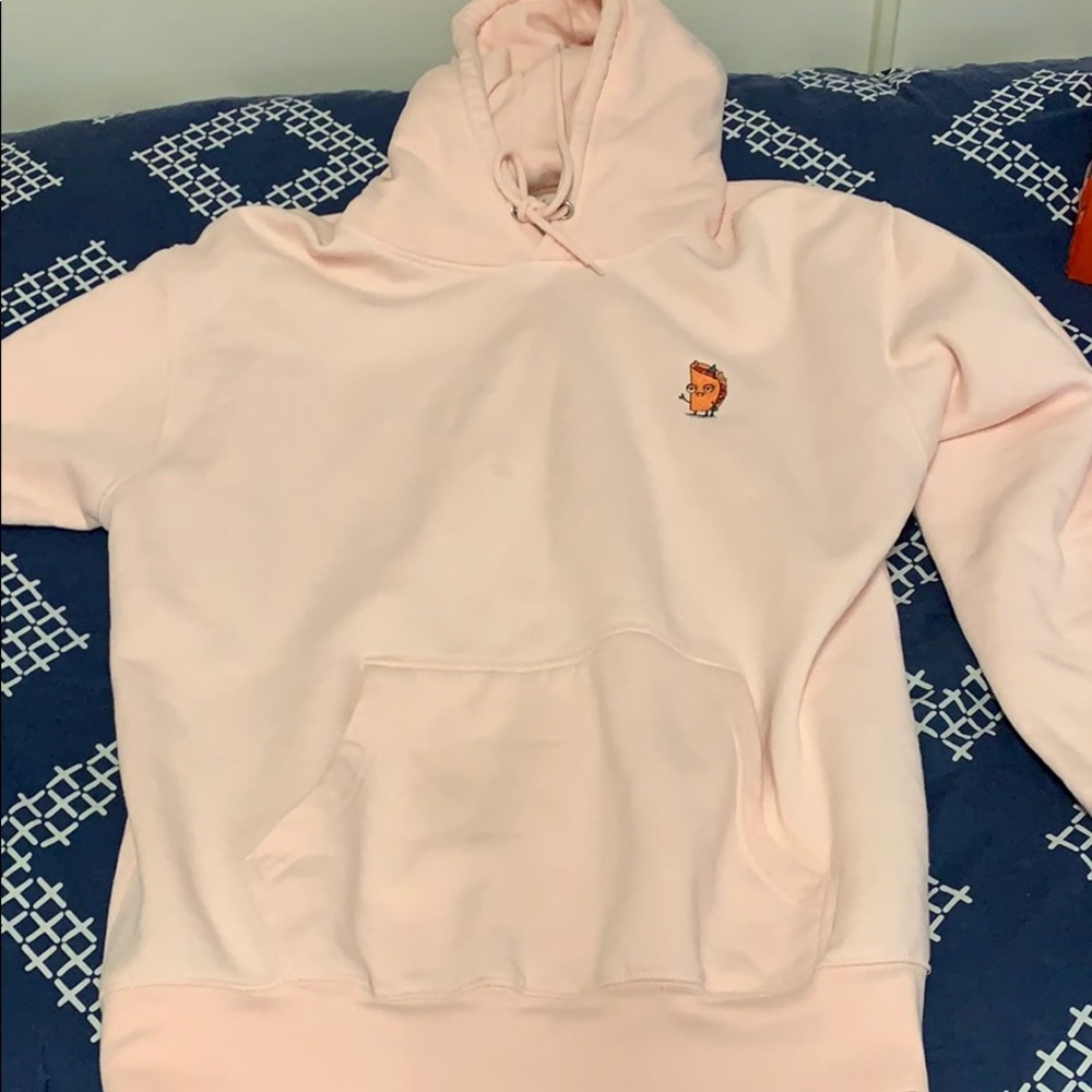 Baby Pink Hoodie with Taco